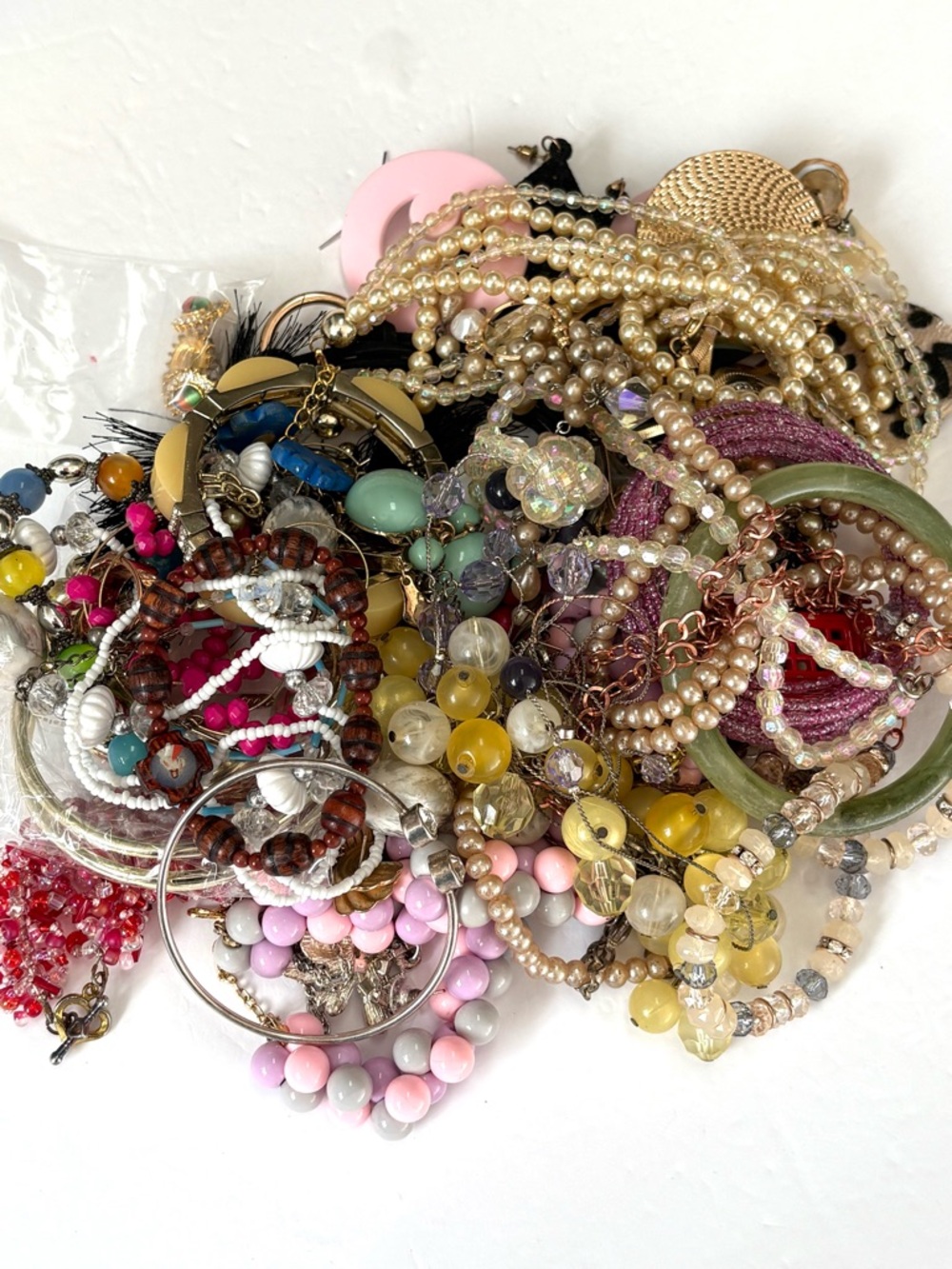 Craft Flawed Lot Jewelry Bag 1.9 lbs Bag #35